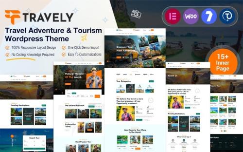 Travely - Travel Adventure & Tourism WordPress Theme theme free